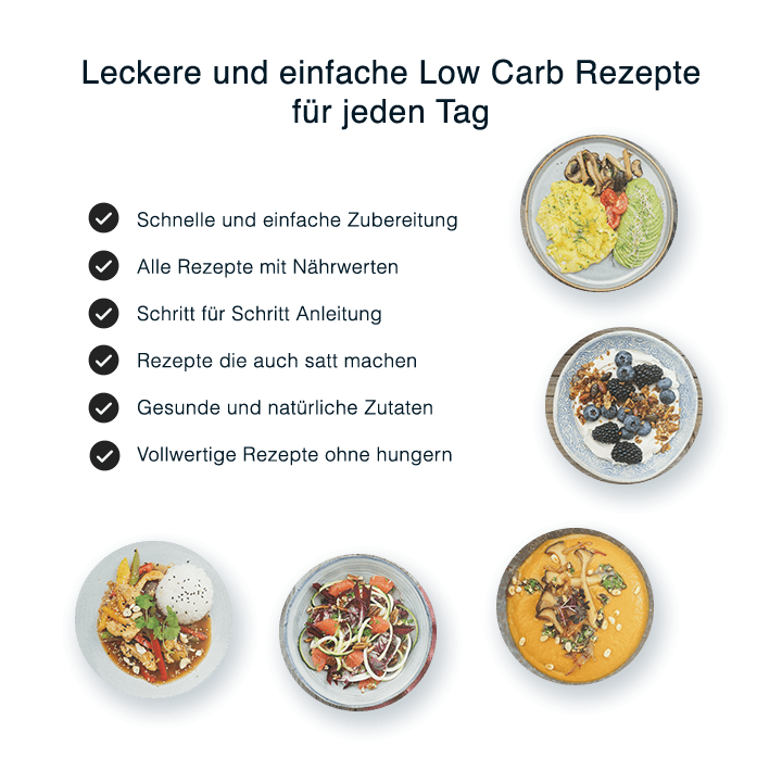 111 leckere Low Carb Rezepte mit 28 Tage Low Carb Ernährungsplan