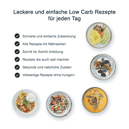 111 leckere Low Carb Rezepte mit 28 Tage Low Carb Ernährungsplan
