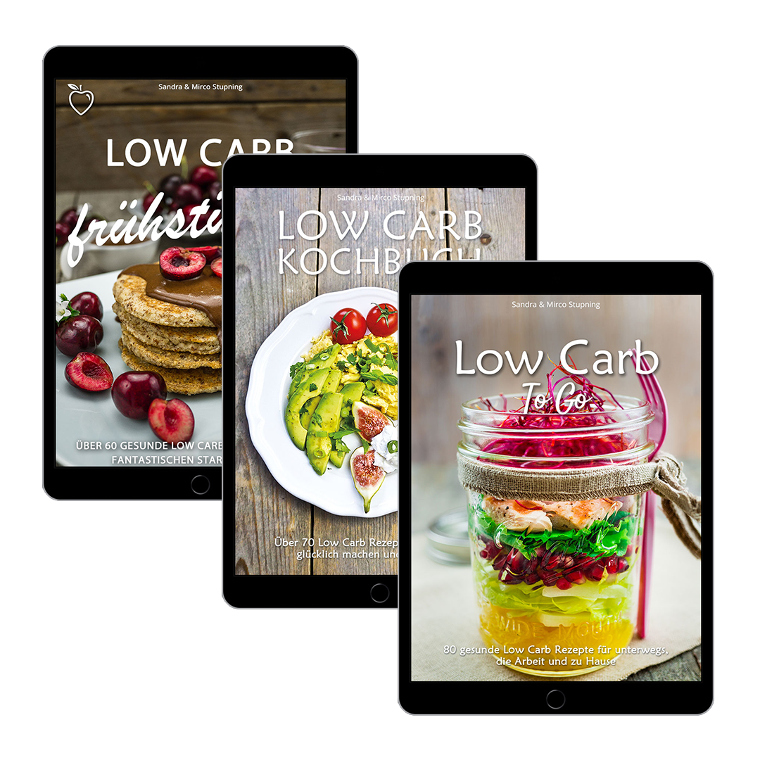 Bundle: Low Carb To Go + Low Carb frühstücken + Das Low Carb Kochbuch