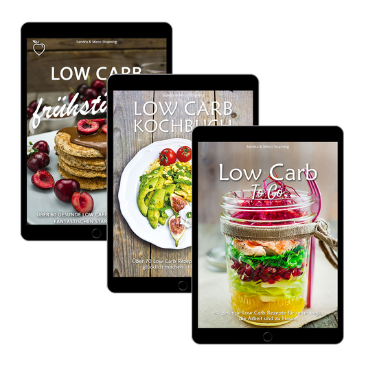 Bundle: Low Carb To Go + Low Carb frühstücken + Das Low Carb Kochbuch